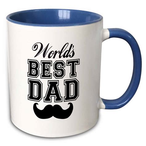 Maybe you would like to learn more about one of these? 3dRose Worlds best dad with funny black mustache - retro ...