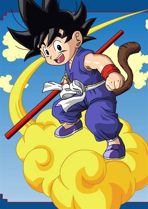 Kid Goku And Nimbus By Eggmanrules On Deviantart Kid Goku Anime