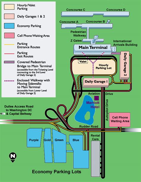 Dulles Airport Parking Dulles Airport Parking Map