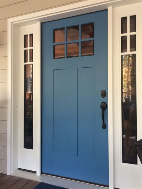 Sherwin Williams Secure Blue Exterior Door Colors House Front Door
