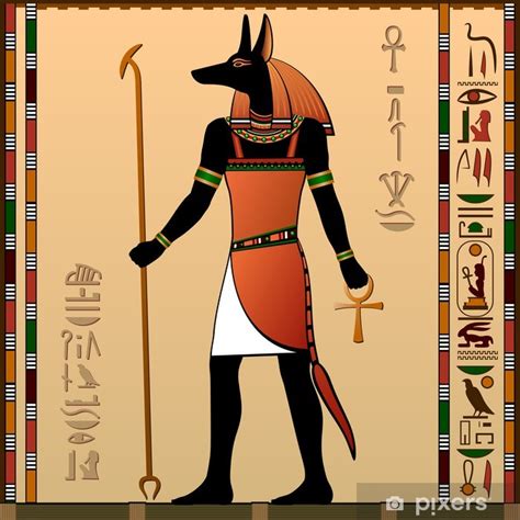 Poster Ancient Egypt Anubis The Jackal Headed Deity Pixers Hk