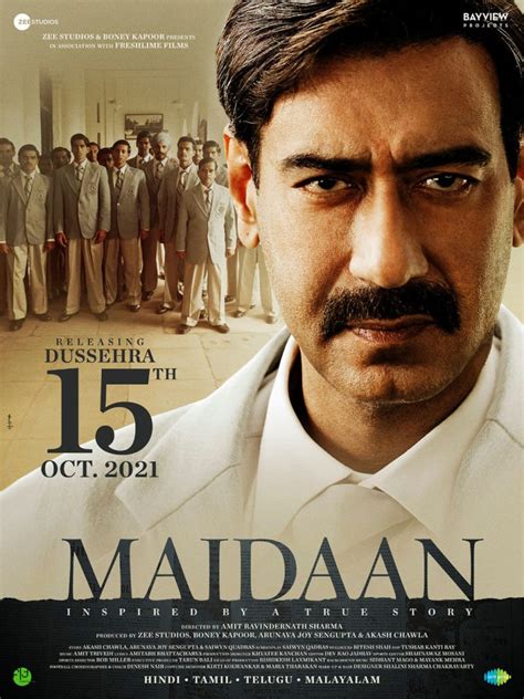 Ajay Devgans Maidaan Release On 15th October 2021 New Movie Posters