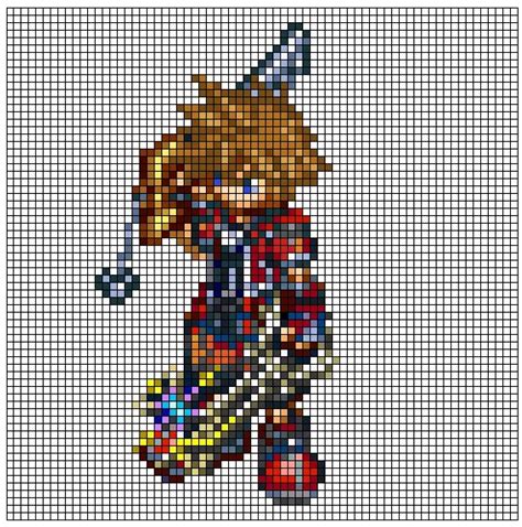 Kingdom Hearts Pixel Patterns
