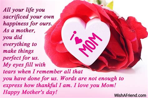 Wishing you all the love, health, and happiness that you so deserve.happy mother's day to all the mothers of the world! Heal Mom First: If you sacrifice your happiness, you'll be ...