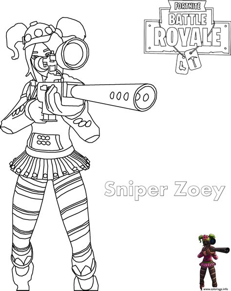 Coloriageinfo vous presente le dessin abstrakt fortnite skin pdf en ligne gratuitement dune qualite superieur. Coloriage Zoey Sniper Rifle Fortnite Dessin Fortnite à ...