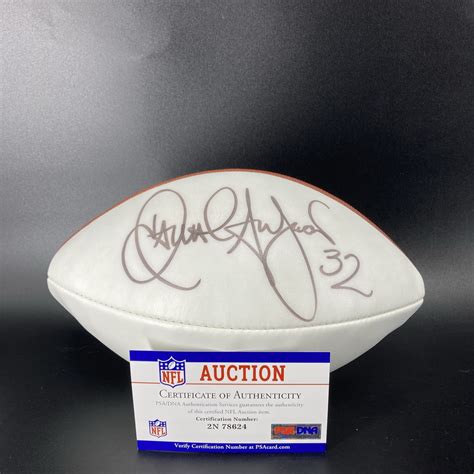 Nfl Falcons Jamal Anderson Signed Panel Ball The Official Auction