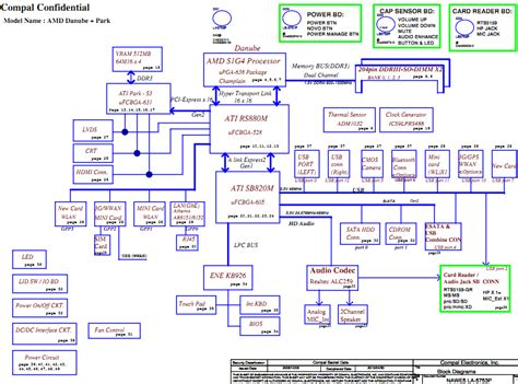 Laptop motherboard schematic diagrams, laptop / notebook schematics for repair. Lenovo G465/G550/Z465 schematic, NAWE5 LA-5753P - Laptop Schematic