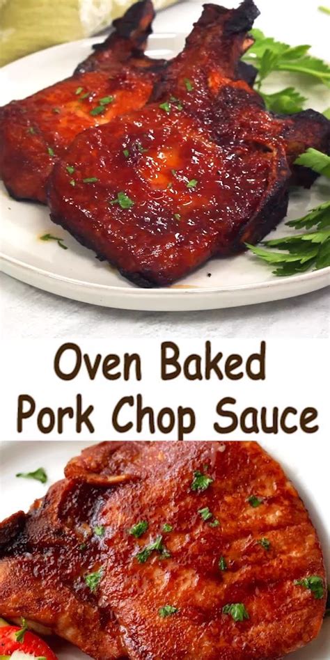 Each center cut pork chop is made from pork that is raised without the use of antibiotics, synthetic hormones or pesticides, giving your family quality you can trust. Oven Baked Pork Chop Sauce - The combination of the sauce and the oven baking give you pork that ...