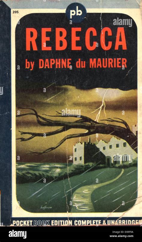 1940s Uk Rebecca By Daphne Du Maurier Book Cover Stock Photo Alamy