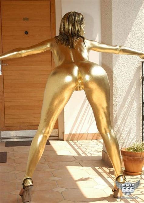 Gold Pussy Body Paint Hotnupics Com
