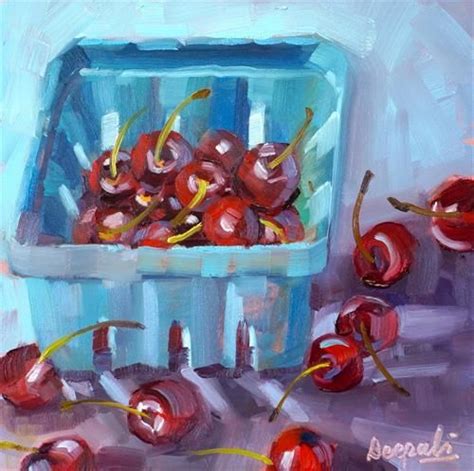 Daily Paintworks Cherries Original Fine Art For Sale Dipali