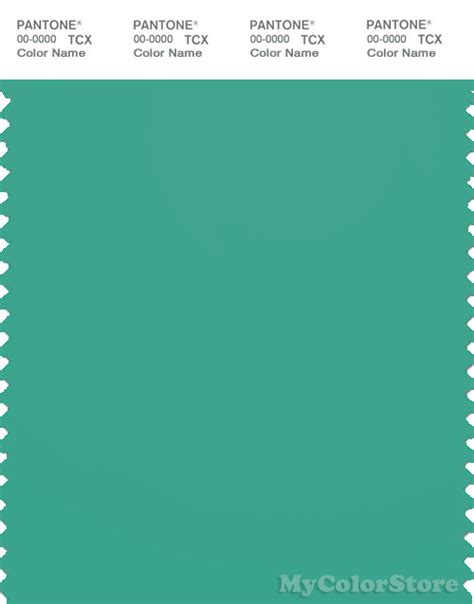 Pantone Smart 16 5721 Tcx Color Swatch Card Pantone Marine Green