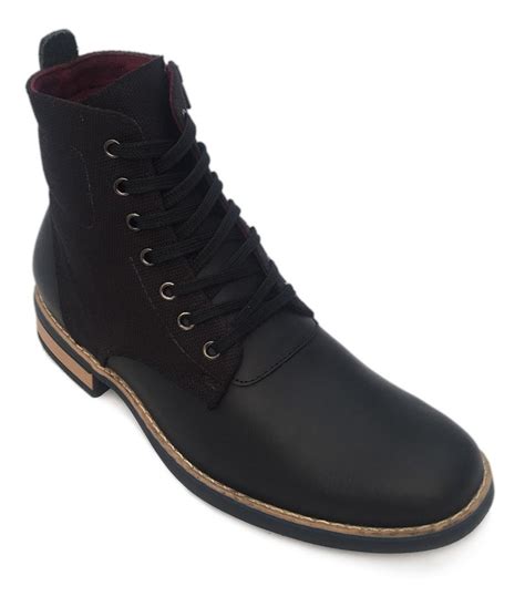 Botas Negras Para Hombre En Cuero Artur - Outletshop - - $ 145.000 en