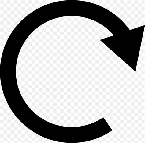 Reset Button Icon Png 980x970px Reset Black Black And White Ico
