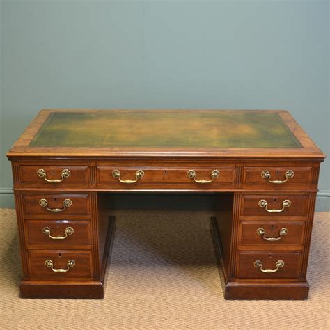 Enjoy free shipping on most stuff, even big stuff. Large Victorian Walnut Antique Pedestal Desk - Antiques World