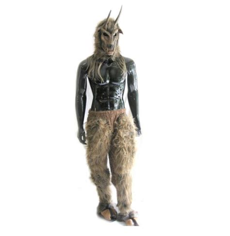 Horned Got Your Goat Devil Adult Halloween Costume Mask Gloves Legs Hooves Feet For Sale Online