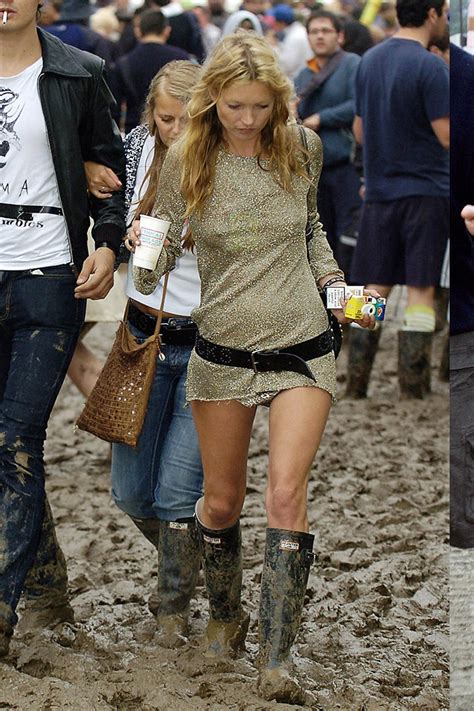 Mit Diesen 10 Glastonbury Looks Hat Kate Moss Die Festival Mode Für