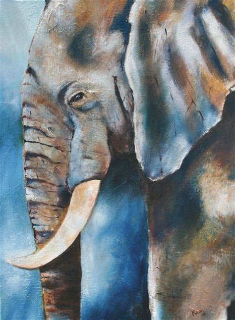 Elephant Acrylic Paintings On Canvas Elefant Malen Malerei Kunst