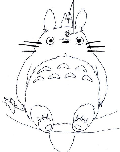 Image Result For Totoro Outline Totoro Drawing Totoro Art Totoro