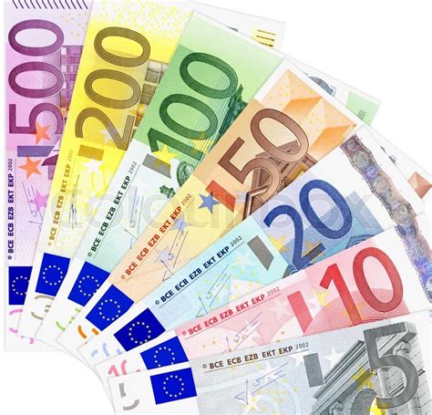 Eine obergrenze von 5.000 euro bei bargeldzahlungen in deutschland wird. Euro Geldscheine | Stock Bild | Colourbox