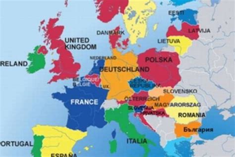 Karta Evrope Sa Drzavama Mapa Sveta Sa Drzavama Superjoden