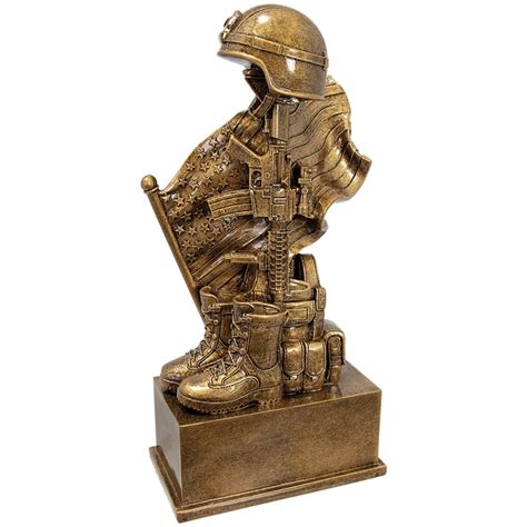 Fallen Soldier Statue Hit Trophy