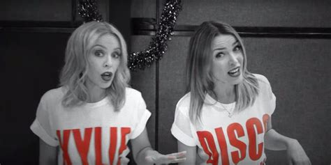 kylie teams up with sister dannii minogue for disco tinged christmas music video