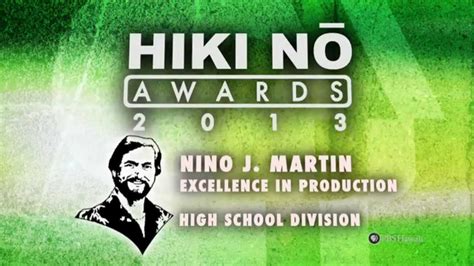 Pbs Hawaii Hiki NŌ 2013 Hiki NŌ Awards High School Winners Full