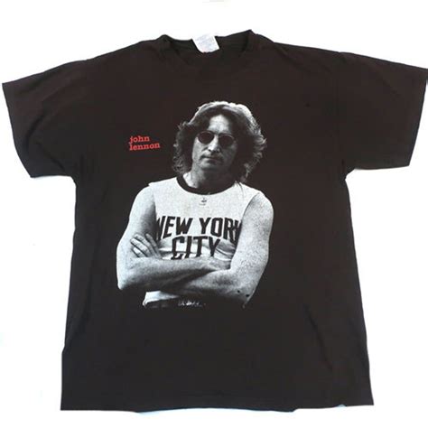 Vintage John Lennon New York City T Shirt 90s Beatles 1991
