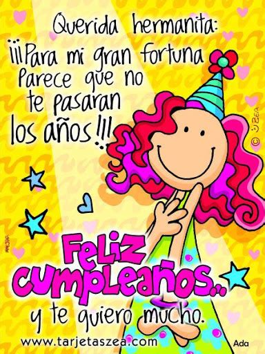 Envía bonitas frases de cumpleaños a tu hermana en su cumpleaños. Imágenes con frases de feliz cumpleaños hermana | Imagenes ...