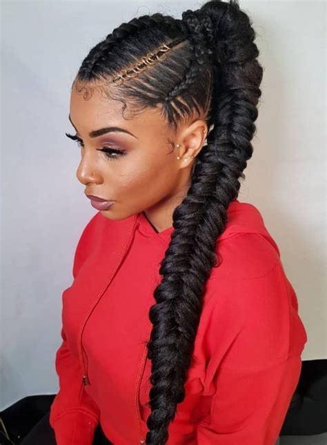 47 Best African Fishtail Braids Hairstyle 2019 For Black