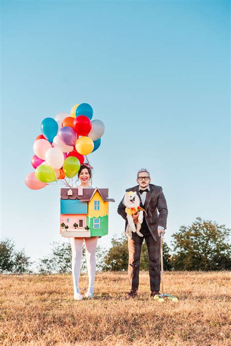 Up Costume Carl And Russell And Up House For Halloween Diy Halloween Halloween Costume Couple