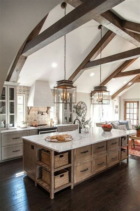 39 Amazing Modern Farmhouse Kitchen Design Ideas To Blend