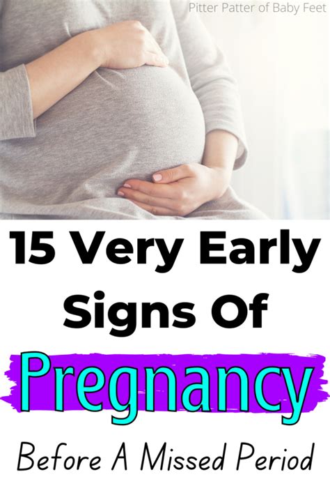 15 Very Early Signs Of Pregnancy Pitter Patter Of Baby Feet
