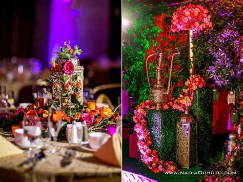 Sangeet Centerpiece Table Decorations Arab Wedding Centerpieces