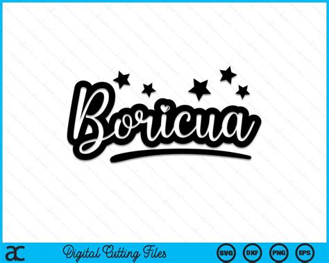 Boricua Puerto Rican Svg Png Cutting Printable Files Creativeusarts