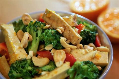 This Simple Stir Fry Of Baked Tofu And Broccoli Is Enlivened With An