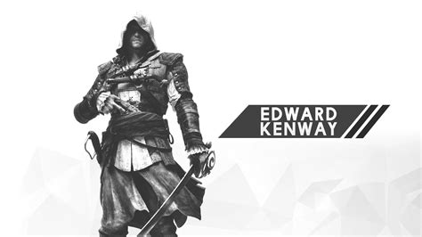 Edward Kenway Digital Wallpaper Assassin S Creed Digital Art Minimalism 2d Hd Wallpaper