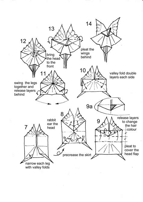Christmas Tree Fairy Origami Paper Origami Guide