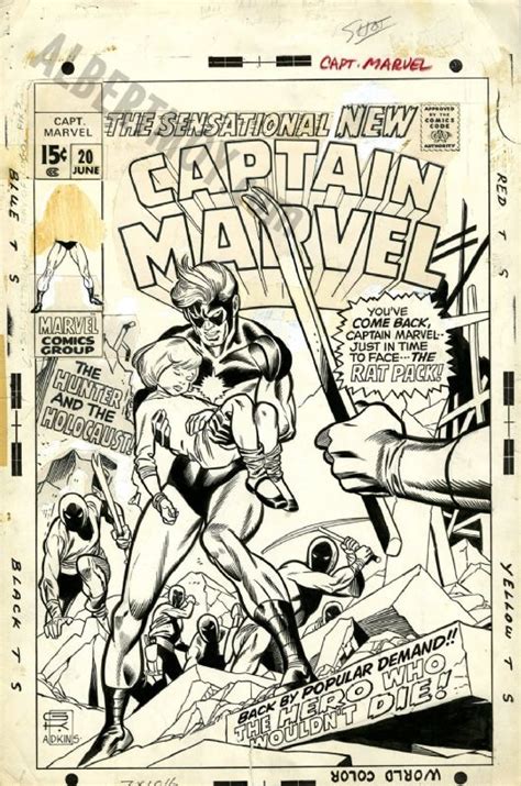 Gil Kane Captain Marvel 20 Cover 1970 Captain Marvel Comic