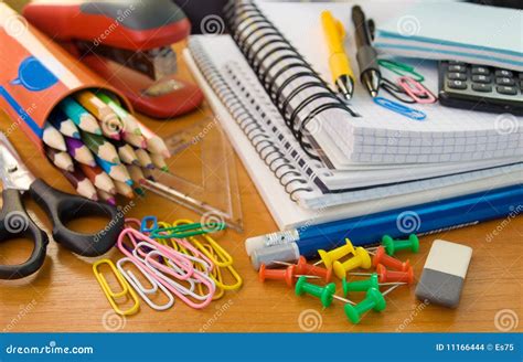 School Office Supplies Stock Photo Image Of Macro Learning 11166444