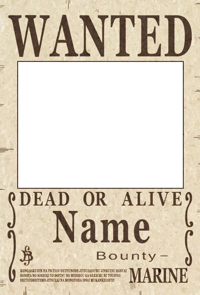 44 Png Wanted Dead Or Alive One Piece Png Agencecormi
