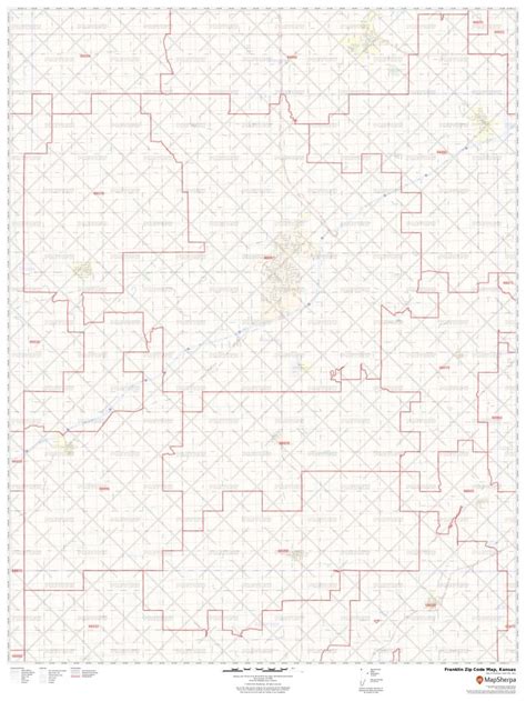 Franklin Zip Code Map Kansas Franklin County Zip Codes