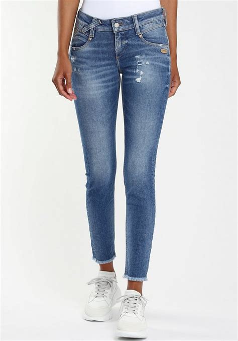 Gang Skinny Fit Jeans Nena Cropped Mit Leicht Gerundeten Gesäßtaschen