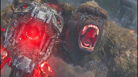 Kong Kills MechaGodzilla Final Fight Scene Godzilla Vs Kong 2021