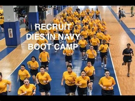 Navy members, both active duty and reservists, are tested twice each year. Navy recruit dies at boot camp - YouTube