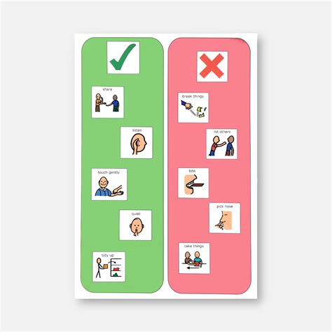 A3 Visual Display Behaviour Chart - Autism Supplies and Developments