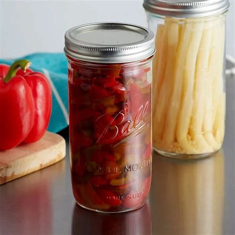 Buy Tebery 6 Pack 24oz Clear Glass Jar Ball Mason Jars Canning Glass Jars With Wide Mouth Lids