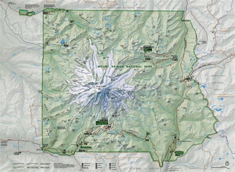 Map Of Mount Rainier Park Junkiepark Junkie