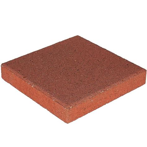 Pavestone 12 In X 12 In Red Concrete Step Stone 71251 The Home Depot